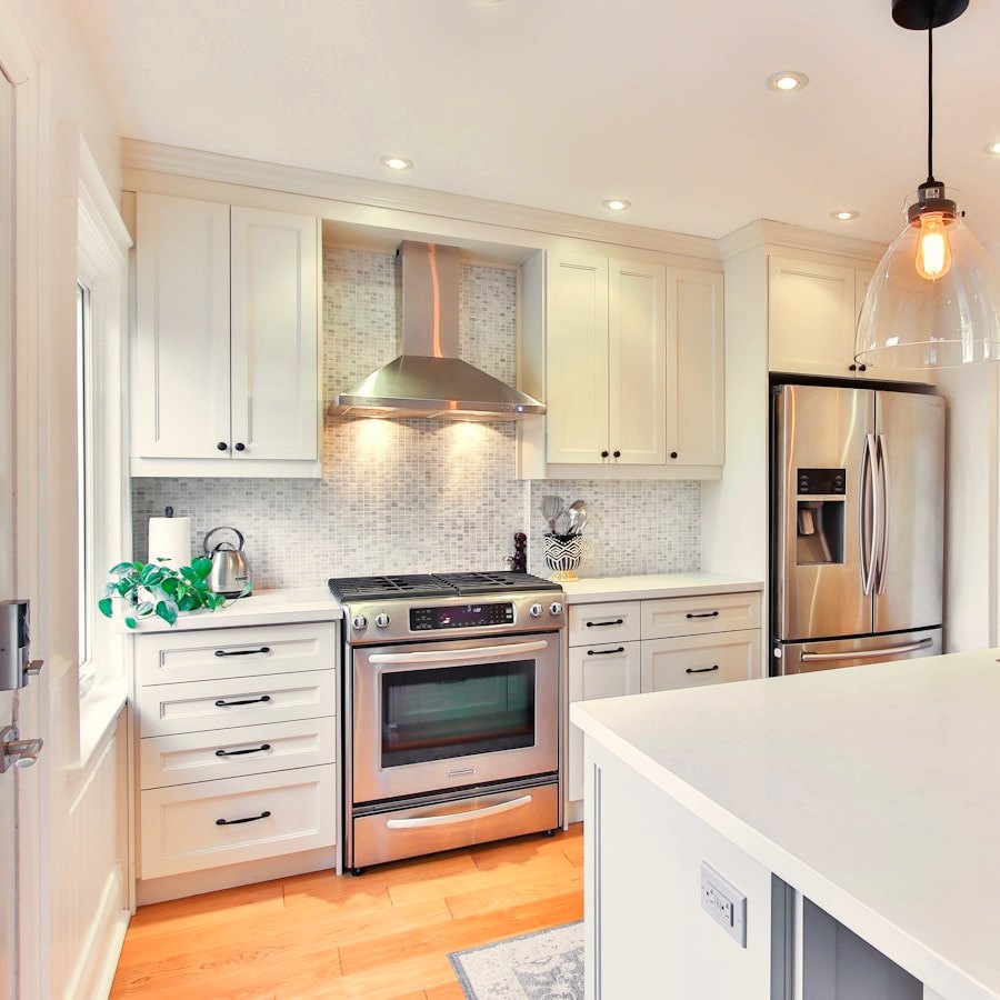 Waterfall quartz island, Olympic Village, Quartz countertop by Pacific Range Counter Top
