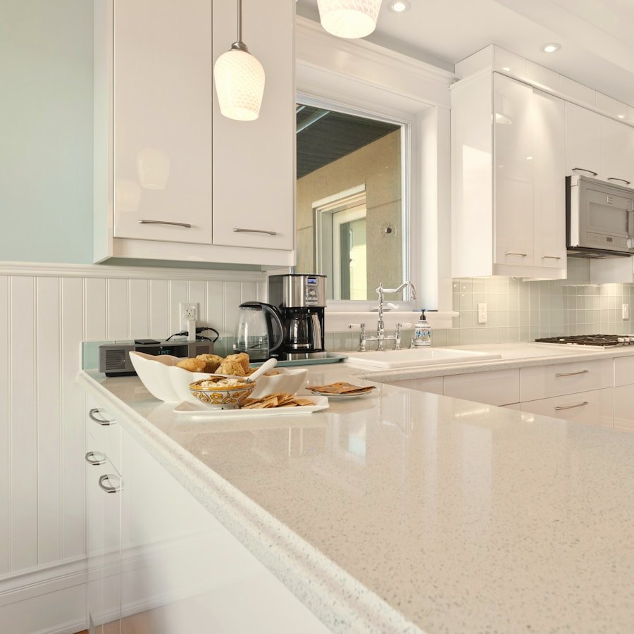 Calacatta quartz vanity, Richmond, Quartz countertop by Pacific Range Counter Top